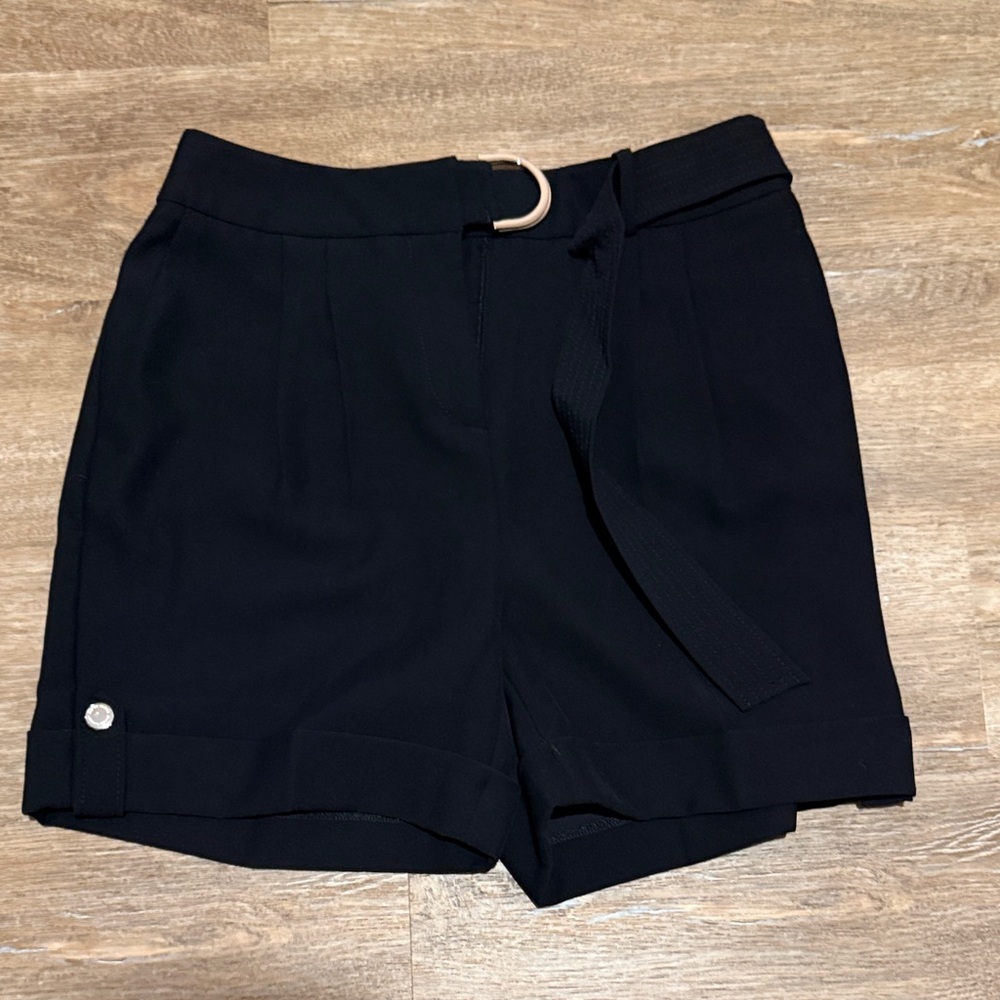 White House Black Market High Waist Black Shorts